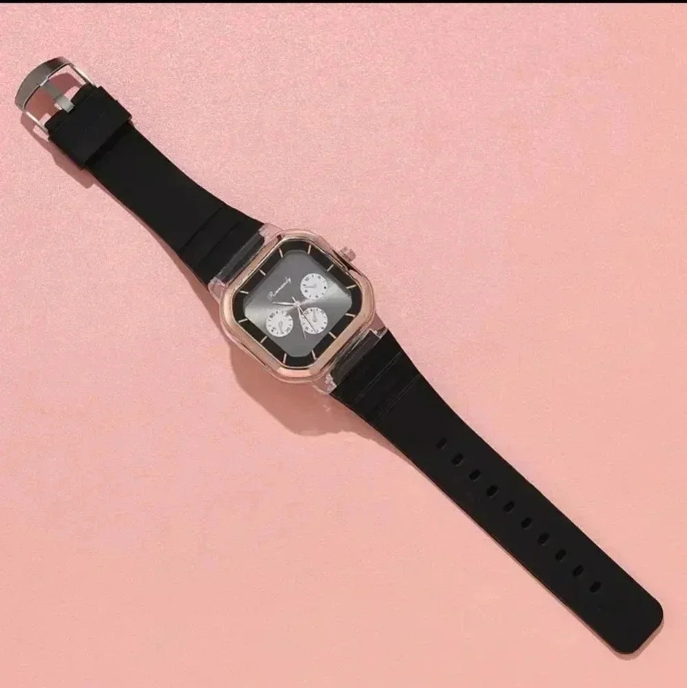 Rubber Strap Silicone Quartz Women's Sport Watch Fancy..NWT.. - Picture 4 of 5